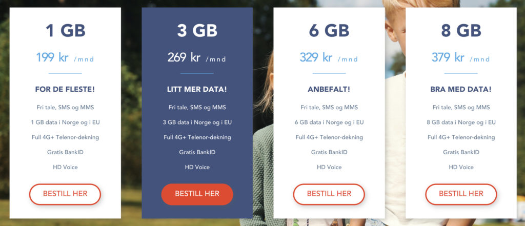 mobilabonnement og foreldrekontroll